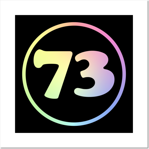 73 - The Best Number Wall Art by ScienceCorner